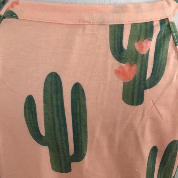 Cactus 🌵 sleeveless tank camas all tee peach - Picture 5 of 5